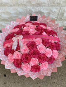 تصویر دسته گل روبانی 