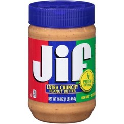 تصویر کره بادام زمینی جیف مدل کرانچی ۴۵۴ گرم Jif Crunchi peanut butter 454gr