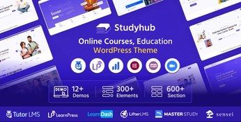 تصویر Studyhub استادی هاب قالب آموزشی وردپرس 