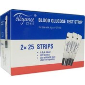 تصویر نوار تست قندخون الگانس eleganse Blood Suger Test Strips 