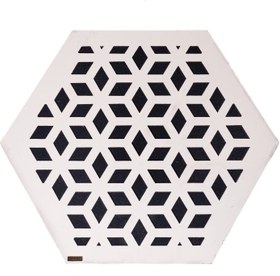 تصویر پنل آکوستیک HEXAGONAL WHITE 