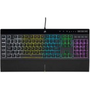 تصویر کیبورد گیمینگ کورسیر K55 RGB PRO XT با سیم 