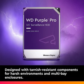 تصویر هارددیسک اینترنال وسترن دیجیتال سری Purple wd20purz ظرفیت 2 ترابایت 