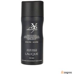 تصویر دئودورانت مردانه Lalique Encre Noire حجم 200میل شمیاس Shamyas Lalique Encre Noire Deodorant For Men 200ml