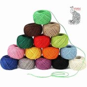 تصویر نخ گلدوزی ( نخ عمامه ) ۱۰ عددی 