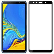تصویر محافظ صفحه نمایش (گلس) تمام صفحه سامسونگ A9 2018 ا Samsung A9 2018 Full Glass screensaver Black Samsung A9 2018 Full Glass screensaver Black
