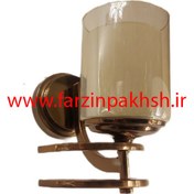 تصویر چراغ دیواری مدل دو رینگ - آنتیک(زیتونی) 