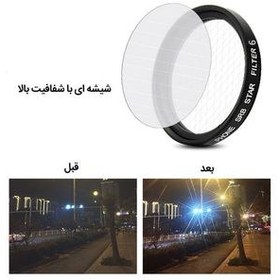 تصویر فیلتر لنز کلیپسی موبایل زومی مدل Star+8 37mm 