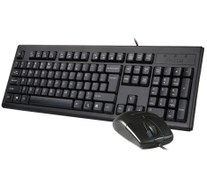 تصویر کیبورد و ماوس سیم دار ای فورتک مدل KM-72620D A4tech Wired Keyboard&Mouse KM-72620ِD