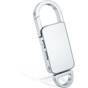 تصویر دستگاه ضبط صدا شنود جاسوسی به شکل جاسوییچی با حافظه داخلی 64گیگابایتی 64GB Voice Recorder - Seanme Digital Voice Activated Recorder with Noise Reduction, Metal Casing Keychain Voice Sound Recorder for Lecture/Interview/Meeting, Recording Time 12Hrs & Playback Time 10Hrs