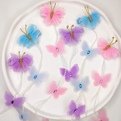 تصویر ریسه مو پروانه پارچه ای 182 