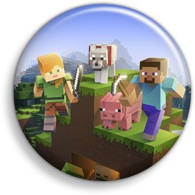 تصویر پیکسل ابیگل طرح بازی ماینکرفت کد minecraft 002 