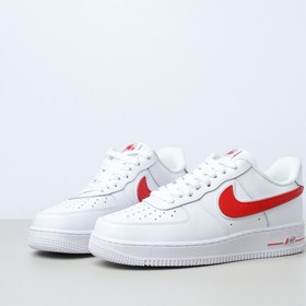 تصویر کتونی Nike Airforce 1 White/Team Red 121237 