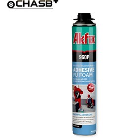 تصویر اسپری فوم چسب پلی اورتان گان خور آکفیکس AKFIX 960P AKFIX 960P polyurethane adhesive foam spray