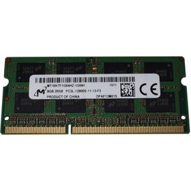 تصویر رم لپ تاپ مدل DDR3L 1600MHz ظرفیت 8 گیگابایت 8GB میکرون Micron DDR3L 1600MHz SODIMM RAM - 8GB