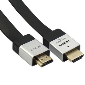 تصویر کابل اچ دی ام آی سونی 2 متری فلت 4K درجه یک SONY 3D Flat HDMI 