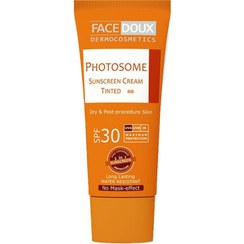 تصویر کرم ضد آفتاب SPF30 مناسب پوست خشک فیس دوکس (بژ طبیعی) 