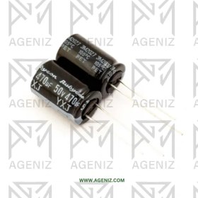 تصویر خازن الکترولیت 470 electrolytic capacitor 470