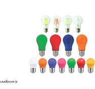تصویر لامپ LED رنگی 9 وات نمانور 