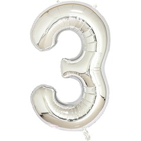 تصویر بادکنک فویلی عدد ۳ 