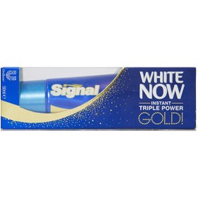 تصویر خمیر دندان سفید کننده تریپل پاور Signal ا Signal White Now Instant Triple Power Toothpaste Signal White Now Instant Triple Power Toothpaste