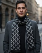 تصویر شال گردن مردانه ابریشمی برند گوچی کد 1605 