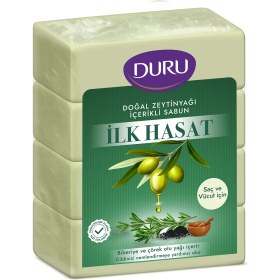 تصویر صابون دورو زیتون بسته ۴ عددی وزن ۶۰۰ گرم 