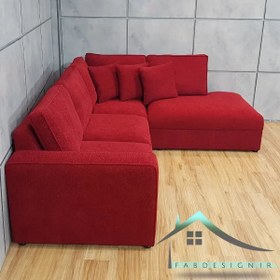 تصویر مبل ال راحتی پفکی ۵ نفره Luxurysofa-101 