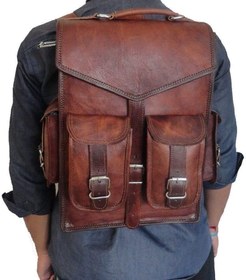 Leather backpack cheap laptop bag