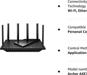 تصویر روتر TP-Link مدل AX3000 نسخه جدید TP-Link AXE5400 Tri-Band WiFi 6E Router (Archer AXE75)