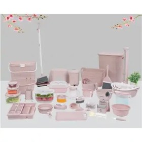 تصویر سرویس جهیزیه 64 پارچه لیمون dowry service 64 pieces of lemon