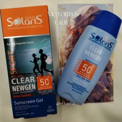 تصویر ضد آفتاب SPORT کلیر نیوژن +SPF 50، بی‌رنگ سولاریس (بر پایه آب – 100 میلی‌لیتر) 