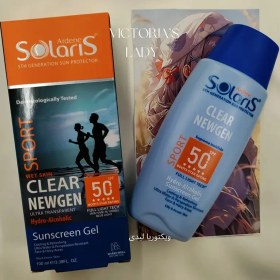 تصویر ضد آفتاب SPORT کلیر نیوژن +SPF 50، بی‌رنگ سولاریس (بر پایه آب – 100 میلی‌لیتر) 