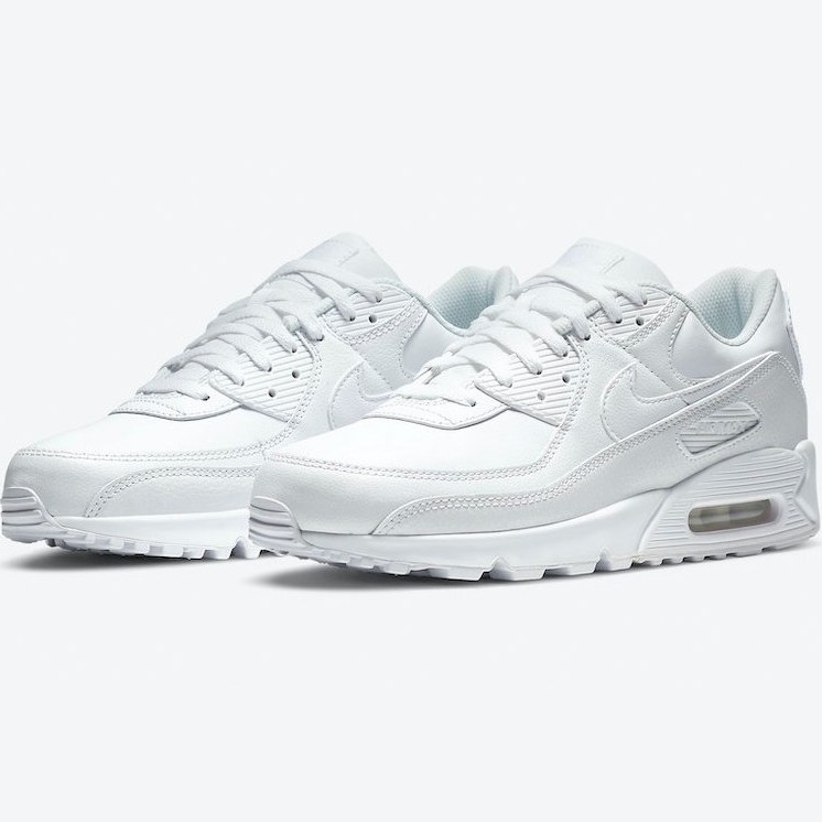 nike air max 90 triple white leather