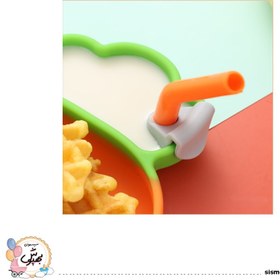 تصویر ست ظرف غذا کودک تمام سیلیکونی طرح هویج 