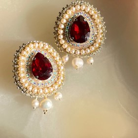 تصویر گوشواره یاقوت 