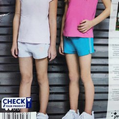 تصویر شلوارک دخترانه نخی دو عددی برند آلمانی ایمپی دیمپی - 6 تا 8 سال Girls cotton shorts, German brand Impy Dimpy