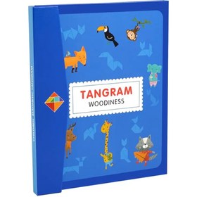 تصویر تانگرام چوبی 