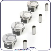 تصویر کیت پیستون سایپا تیبا سایز STD با گژنپین یورو ۴ 