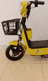 تصویر موتور سیکلت برقی ( دوچرخه برقی ) E.Bike مدل H 9 رنگ زرد 