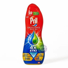 خرید و قیمت مایع ماشین ظرفشویی پریل مدل Pril Excellence Duo Jel حجم 1 ...