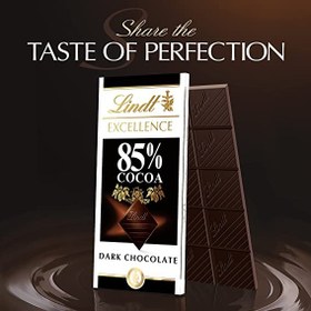 تصویر تابلت شکلات لینت با طعم شکلات تلخ 85 درصد (100 گرم) lindt ا lindt lindt