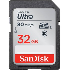 تصویر رم اس دی ۳۲ گیگ سن دیسک SanDisk Ultra U1 80MB/s ا ُSanDisk Ultra SDHC UHS-I 32GB 80MB/s Memory Card ُSanDisk Ultra SDHC UHS-I 32GB 80MB/s Memory Card