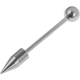 تصویر پرسینگ زبان لپ نیزه ای 