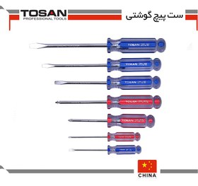 تصویر پیچ گوشتی 7 عددی کریستالی توسن ا پیچ گوشتی 7 عددی کریستالی توسن SB7E پیچ گوشتی 7 عددی کریستالی توسن SB7E