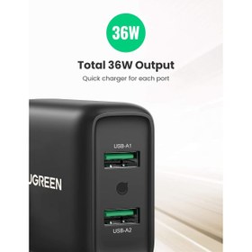 تصویر شارژر دیواری یوگرین مدل CD161-10216 Ugreen CD161-10216 Wall Charger