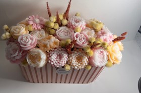 تصویر باکس شمع گل گلبهی 