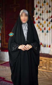 تصویر چادر جواهر دوزی مدل حدیث 