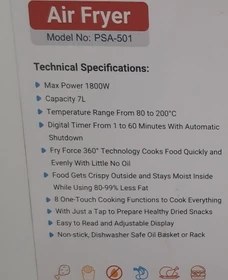 تصویر سرخ کن یونیک مدل 501 Unique fryer model 501