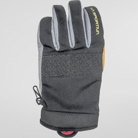 تصویر دستکش کوهنوردی مشکی، زرد لسپورتیوا مدل Supercouloir Tech Gloves 